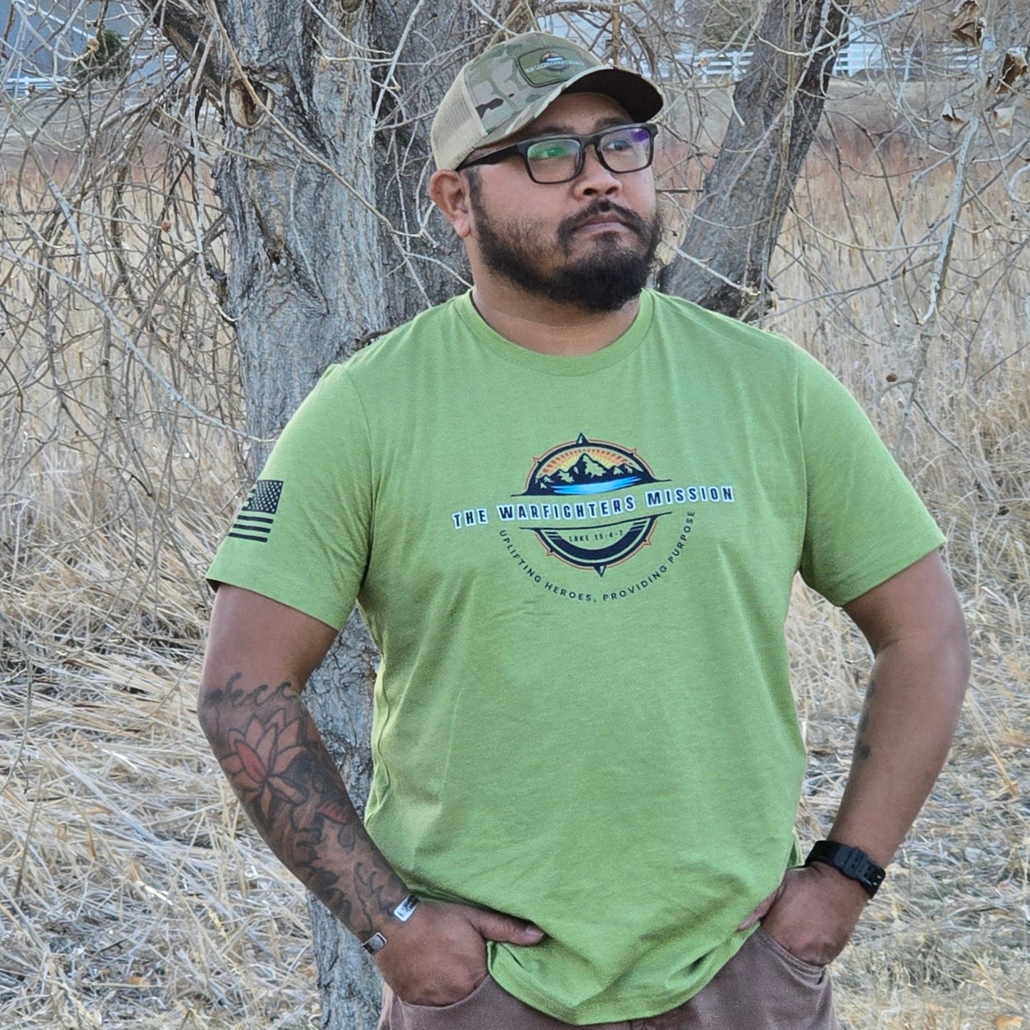 The Warfighters Mission "Healing Hearts, Restoring Hope, United in Faith" T-Shirt